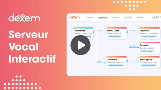 Vidéo de présentation de la solution de serveur vocal interactif Dexem